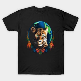 Cheetah Earth Day T-Shirt